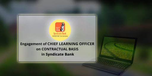 Recruitment of Chief Security Officers in Syndicate Bank 2017-2018